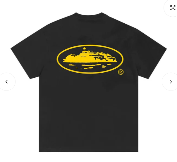 Corteiz OG Island T-Shirt - Black/Yellow