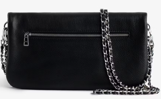 Zadig Mala Rock Clutch Preto e Cinza