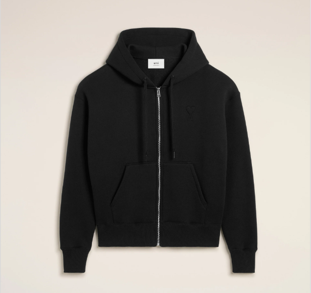 Ami Zip Up - Triple Black