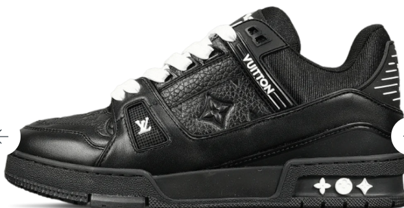 Louis Vuitton Trainers Black and White