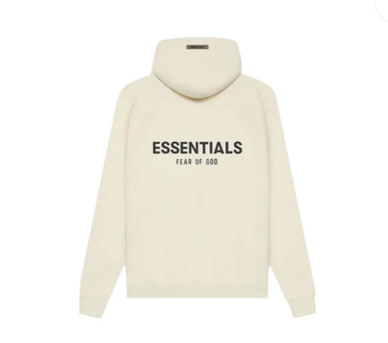 Fear of God Essentials Pull-Over Hoodie - Cream