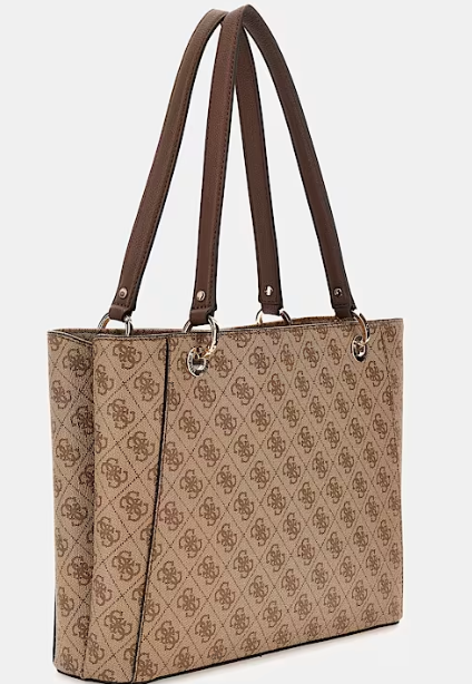 Guess Mala Shopper 4G Castanho