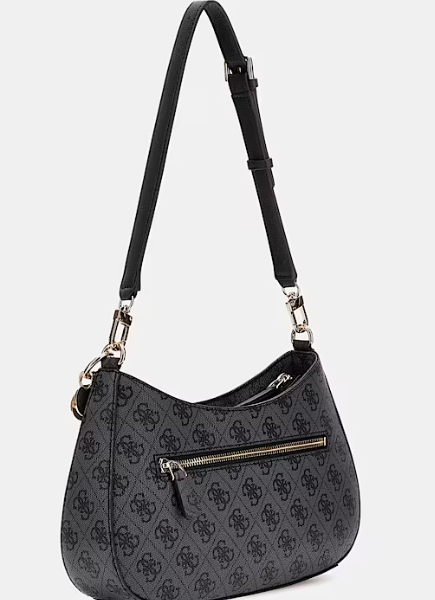 Guess Mala de Ombro Noelle 4G Preto