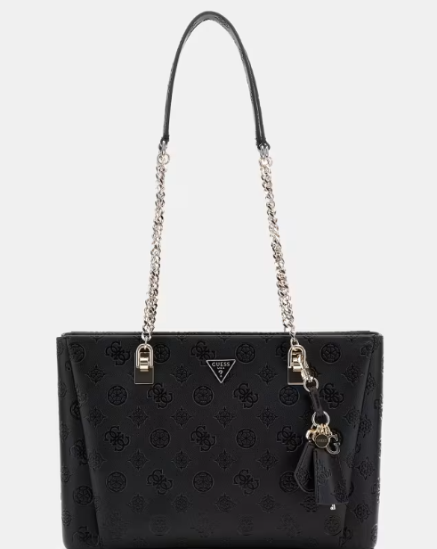 Guess Mala de ombro Tisha 4G Preto