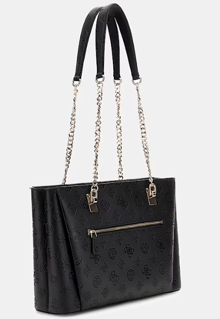 Guess Mala de ombro Tisha 4G Preto