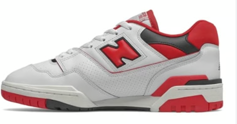 New Balance 550 White Team Red