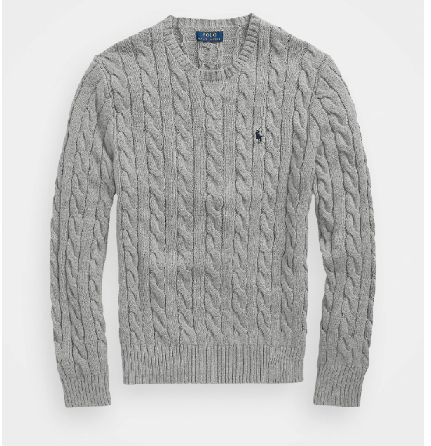 Ralph Lauren Malha Cinzento