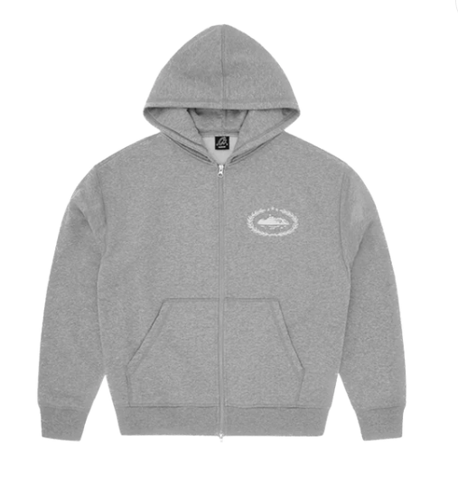 Corteiz Royale Zip Up Grey