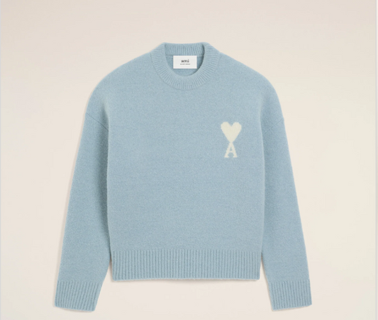 Ami De Coeur Crewneck Sweater - Baby Blue