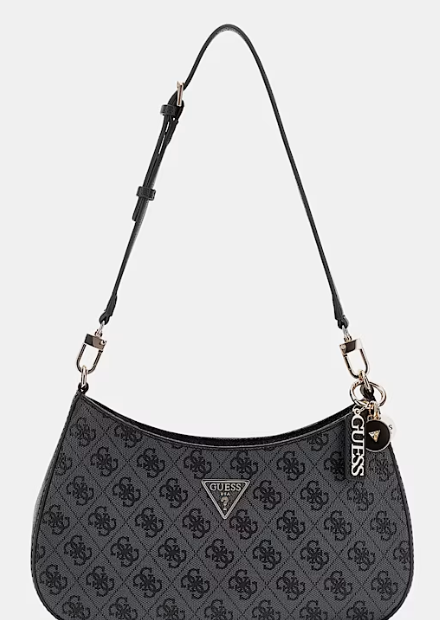 Guess Mala de Ombro Noelle 4G Preto