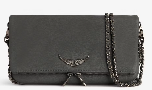Zadig Mala Rock Clutch Cinza